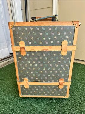 Dooney & Bourke Brown Multicolor Monogram Rolling Trunk